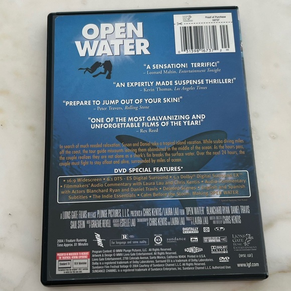 OPEN WATER DVD - Picture 3 of 3